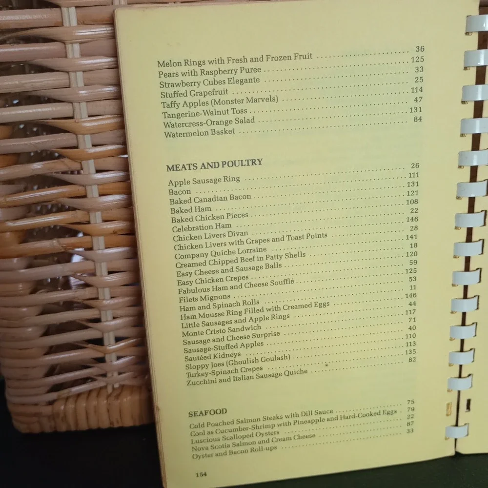 Discover Brunch‎ by Ruth MacPherson 1977 Spiral Cookbook Vintage
